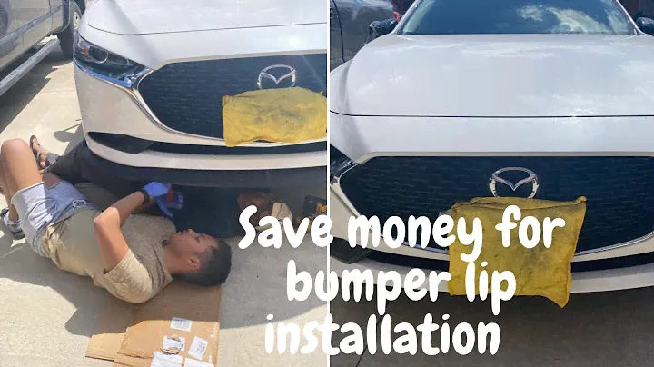 How to install a bumper lip on Mazda 3 2021