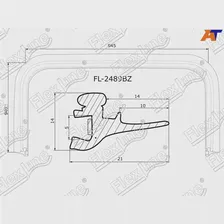 Молдинг лобового стекла для Subaru Outback BP 2003-2009 FLEXLINE FL-2489BZ, Субару Аутбэк Молдинги лобового стекла Автостекло Su (art.: 3920bd95e86b7)