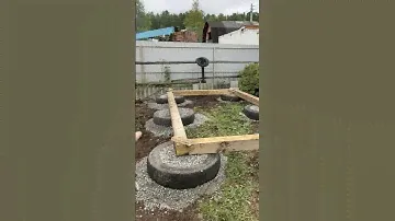 Установка бани на подготовленный брус