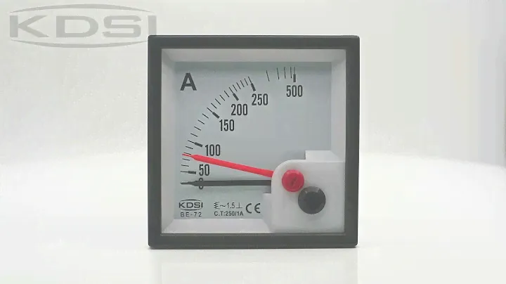 Portable precise BE-72 AC250/1A with red pointer analog ac panel ammeter with output