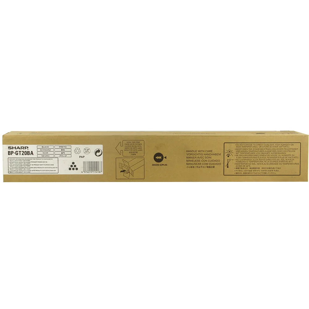 Тонер-картридж Sharp BP-GT20BA черный, 18 тыс. стр.