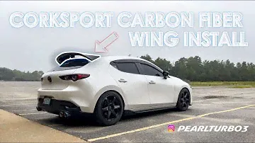 🚗 DIY Corksport's Carbon Fiber Wing Installation on 4th Gen Mazda 3 (2019-2023)